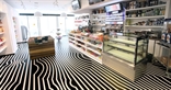 PVC floor for a conveniet store